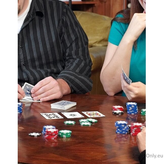 100 Pokerio žetonų rinkinys su dėklu Bicycle 4 100 Pokerio žetonų rinkinys su dėklu Bicycle 4