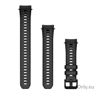 20 mm Watch Bands (Instinct E – 40 mm), Black Silicone