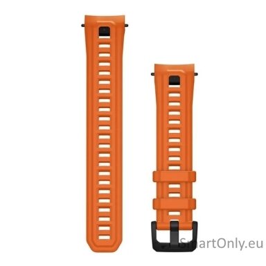 22 mm Watch Bands (Instinct E – 45 mm), Ember orange silicone