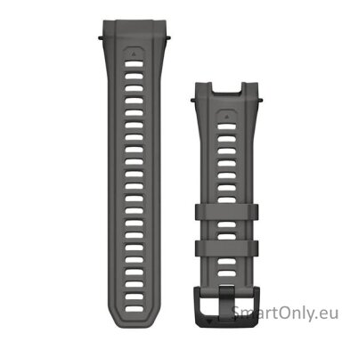 26 mm Watch Bands (Instinct 3 – 50 mm), Charcoal Silicone