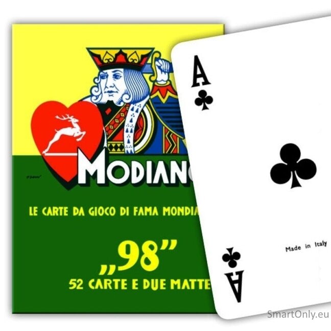 ''98'' pokerio kortos Modiano (mėlynos) 2