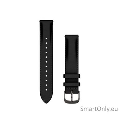 Acc, 18mm Band, Black Leather + Brushed Slate