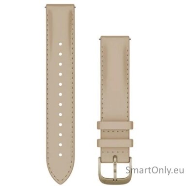 Acc, 18mm Band, Light Sand Leather + Cream Gold