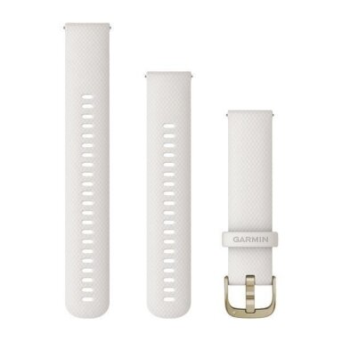 Acc, Venu 2 Plus, 20mm Band, White + Cream Gold