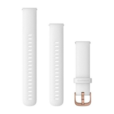 Acc, Venu 2S, 18mm Band, White+Rose Gold