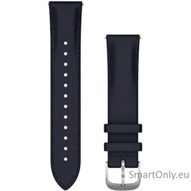 Acc, vivomove, Luxe, 20mm, Leather, Silver, Navy