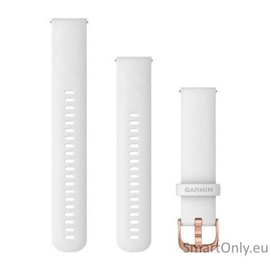 Acc, vivomove, Style, 20mm, Silicone, Rose Gold, White