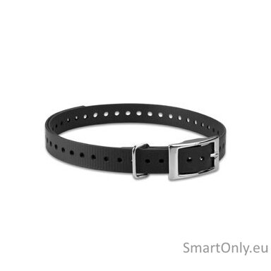 ACC,COLLAR STRAP,3/4in,SQ-BUCKLE,TUCK-RING,NICKEL,BLACK