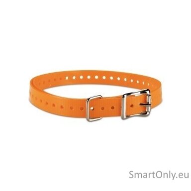 ACC,COLLAR STRAP,3/4in,SQ-BUCKLE,TUCK-RING,NICKEL,ORANGE
