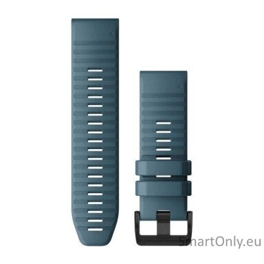 Acc,fenix 6X 26mm QuickFit Lakeside Blue Silicone Band
