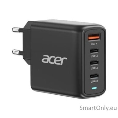 Acer 67W PD GaN Charger, 2 x USB C and 1 x USB A, EU Plug, 100W USB C cable, Black (Retail Pack) Acer 67W PD GaN Charger, 2 x USB C and 1 x USB A, EU Plug, 100W USB C cable, Black (Retail Pack)