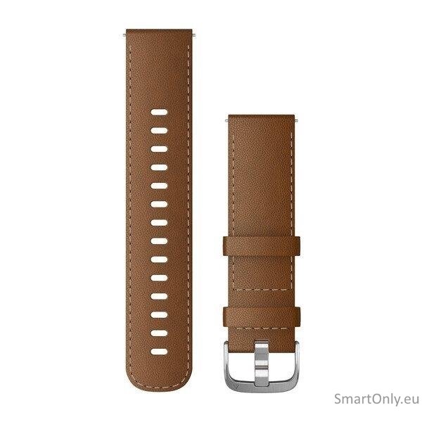 Acc, 22mm Band, Brown Leather/Silver Acc, 22mm Band, Brown Leather/Silver