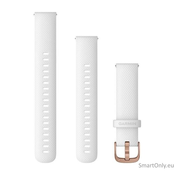 Acc, Venu 2S, 18mm Band, White+Rose Gold