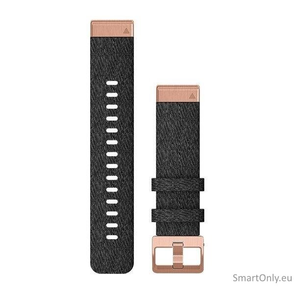 Acc,fenix 6s 20mm QuickFit Hthr Black Nylon Band w/Rose Gold Acc,fenix 6s 20mm QuickFit Hthr Black Nylon Band w/Rose Gold