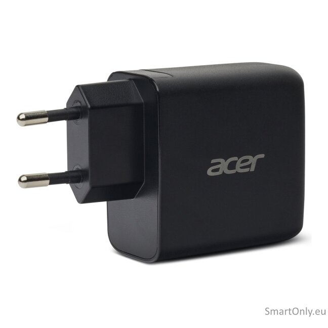 Acer 67W PD GaN Charger, 2 x USB C and 1 x USB A, EU Plug, 100W USB C cable, Black (Retail Pack) 5 Acer 67W PD GaN Charger, 2 x USB C and 1 x USB A, EU Plug, 100W USB C cable, Black (Retail Pack) 5
