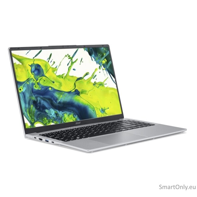 Acer Aspire Lite 15 AL15-54P-55WH | Light silver | 15.6 " | Core Ultra 5 | 115U | 16 GB | Intel UHD Graphics | Windows 11 Home | Keyboard language US international | Warranty 24 month(s) 2