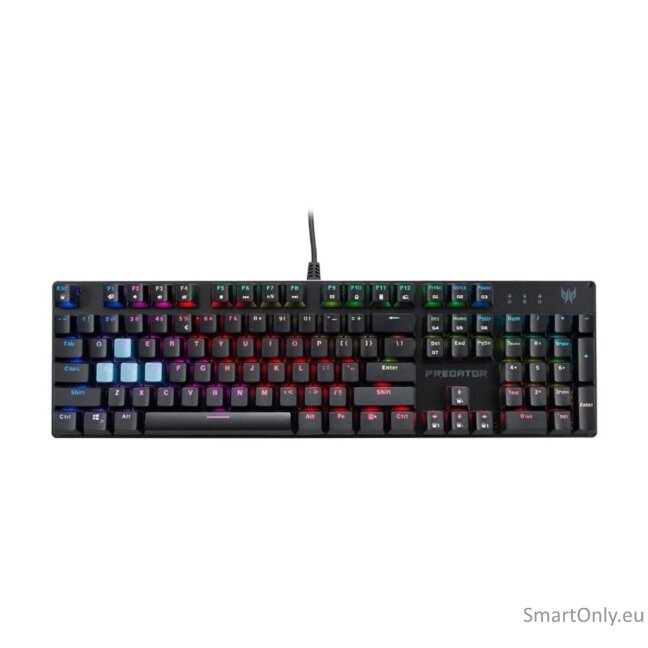 Acer Predator Aethon 303 | Keyboard | Wired | US | Kailh Blue | Black | Retail Pack 1
