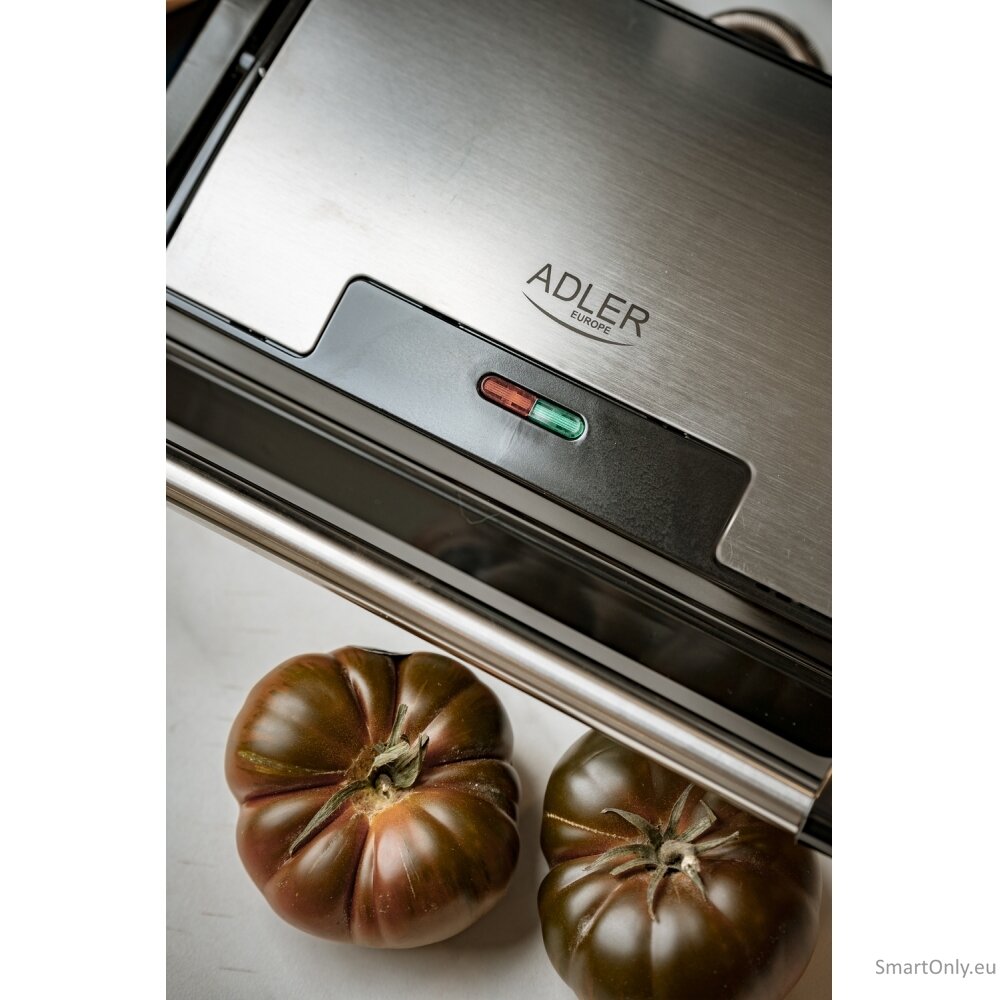 Adler | Electric Grill | AD 3052 | Table | 1200 W | Stainless steel 2 Adler | Electric Grill | AD 3052 | Table | 1200 W | Stainless steel 2