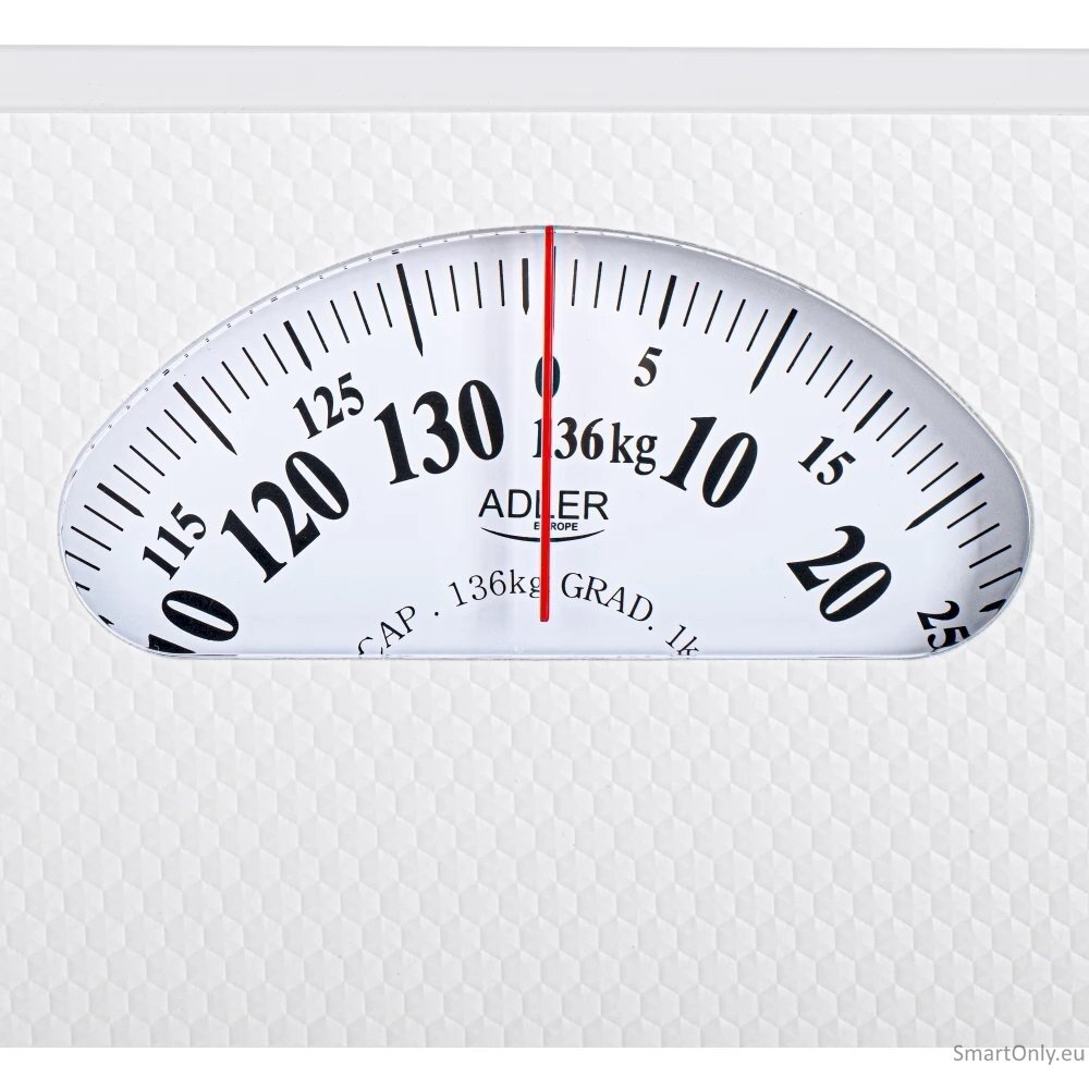 Adler | Mechanical Bathroom Scale | AD 8179w | Maximum weight (capacity) 136 kg | Accuracy 1000 g | White 3