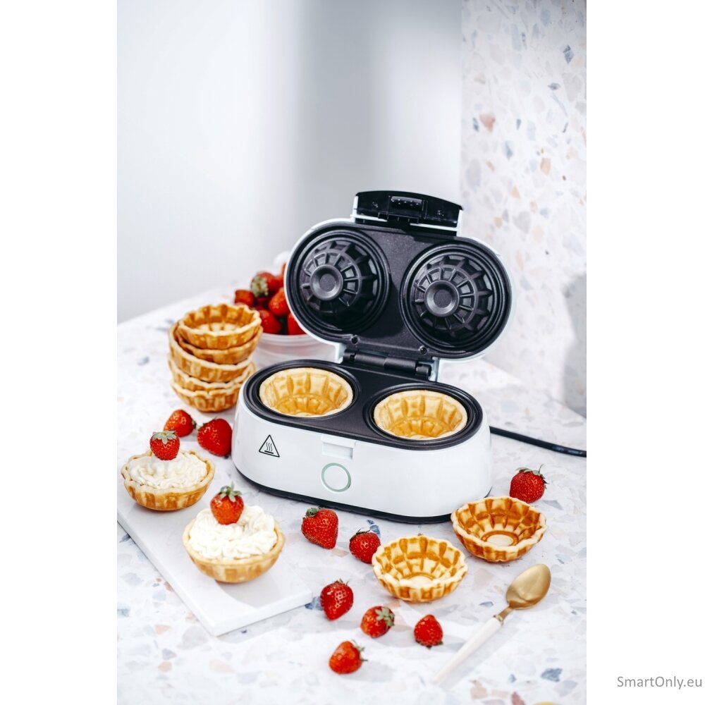 Adler Waffle Bowl Maker AD 3062 1000W Number of pastry 2 Bowl White EU Plug 4