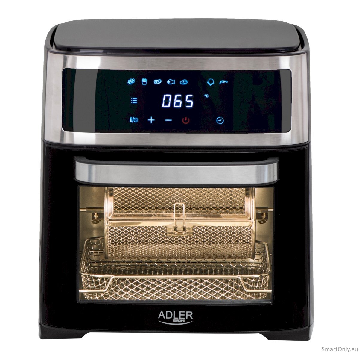 Adler Airfryer Oven AD 6309 Power 1700 W Capacity 13 L Stainless steel/Black 4