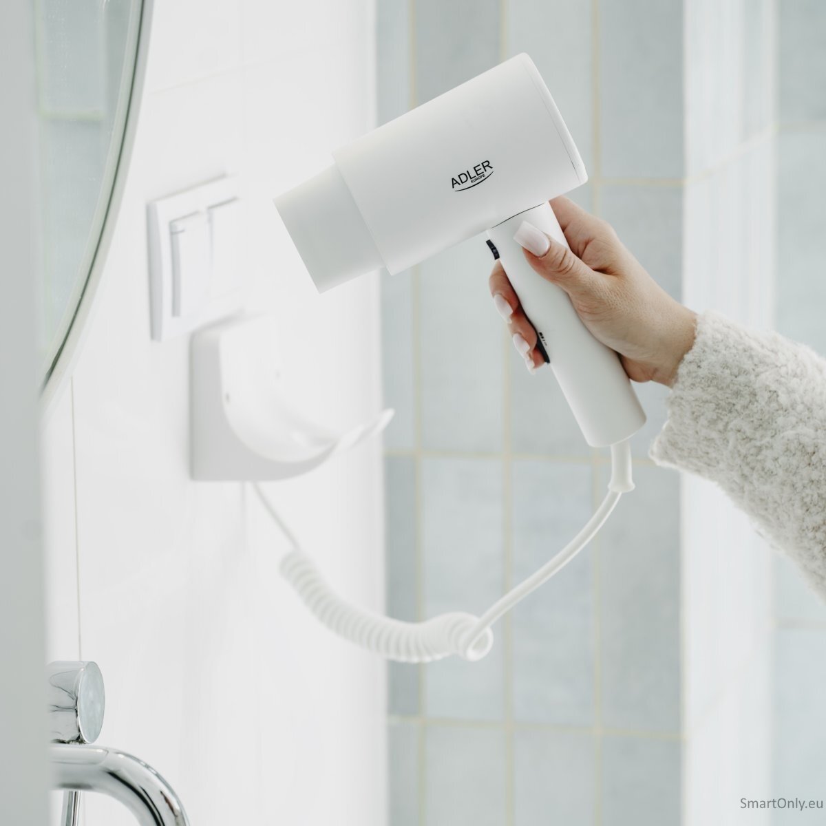 Adler AD 2285 Wall-Mount Hair Dryer, White 11