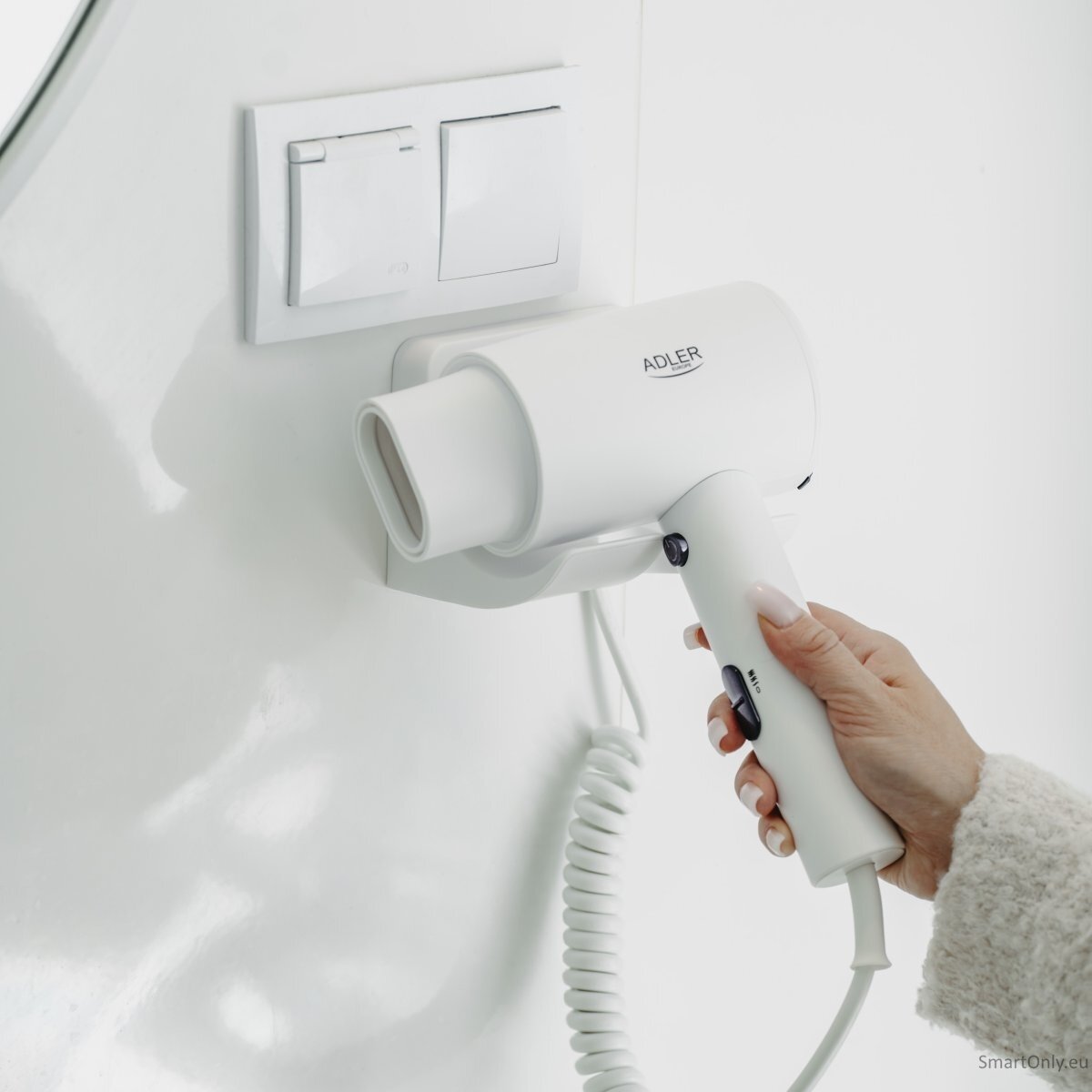 Adler AD 2285 Wall-Mount Hair Dryer, White 12
