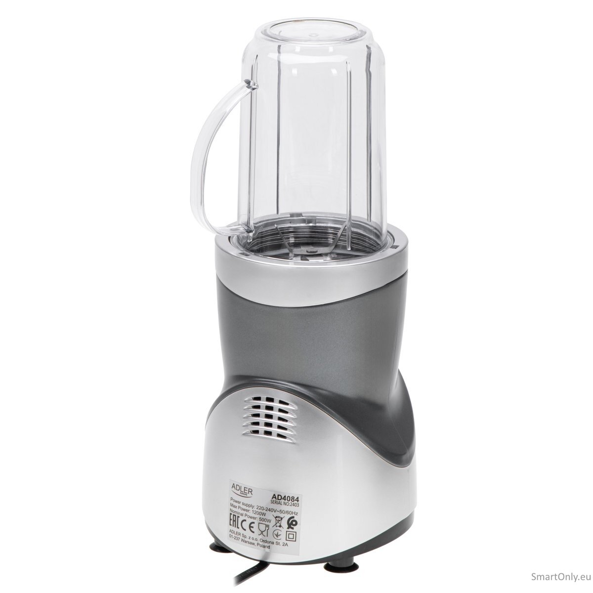 Adler Blender Smoothie Set AD 4084 Tabletop 1200 W Jar material BPA-Free EU Plug 3 Adler Blender Smoothie Set AD 4084 Tabletop 1200 W Jar material BPA-Free EU Plug 3