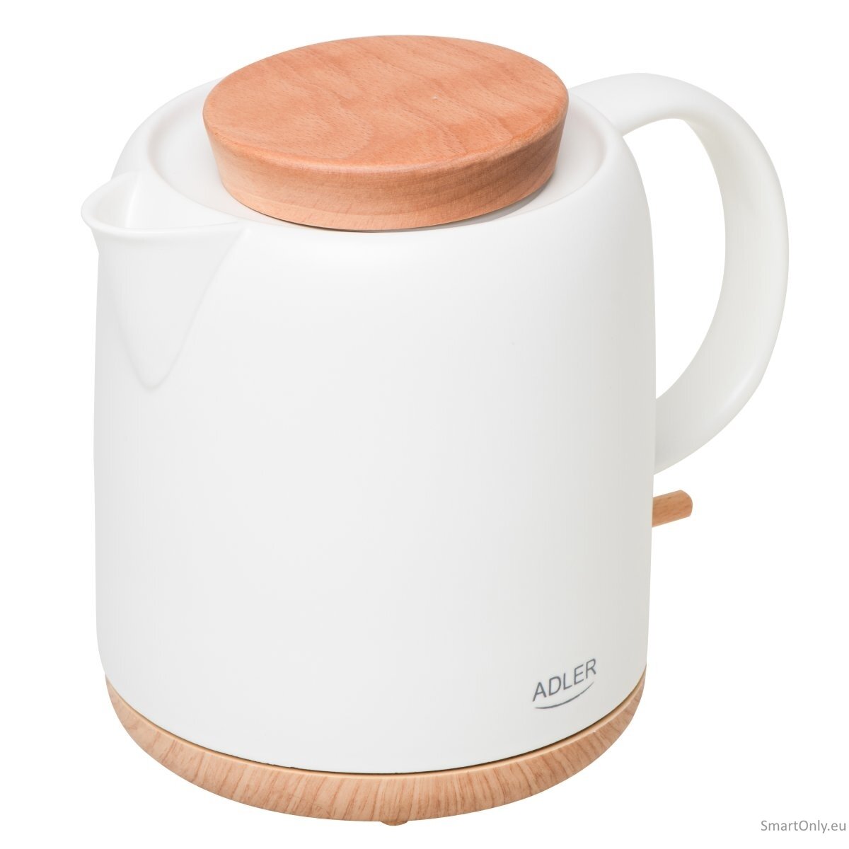 Adler Electric Kettle | AD 1304 | Electric | 1200 W | 1 L | Ceramic | 360° rotational base | White 1 Adler Electric Kettle | AD 1304 | Electric | 1200 W | 1 L | Ceramic | 360° rotational base | White 1