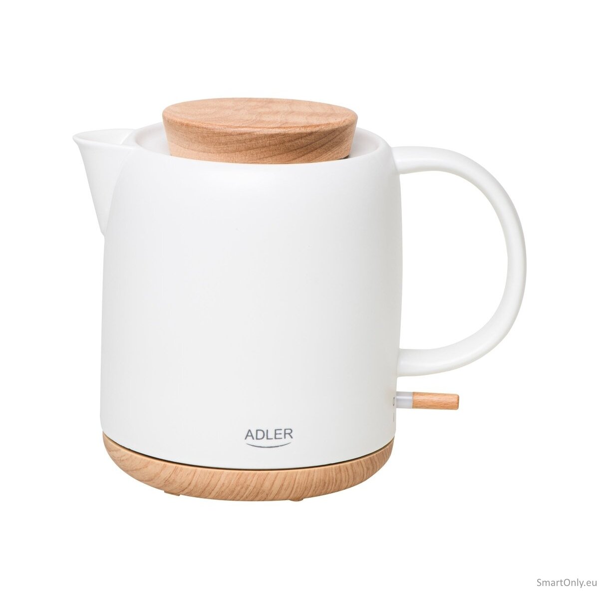 Adler Electric Kettle | AD 1304 | Electric | 1200 W | 1 L | Ceramic | 360° rotational base | White 11 Adler Electric Kettle | AD 1304 | Electric | 1200 W | 1 L | Ceramic | 360° rotational base | White 11