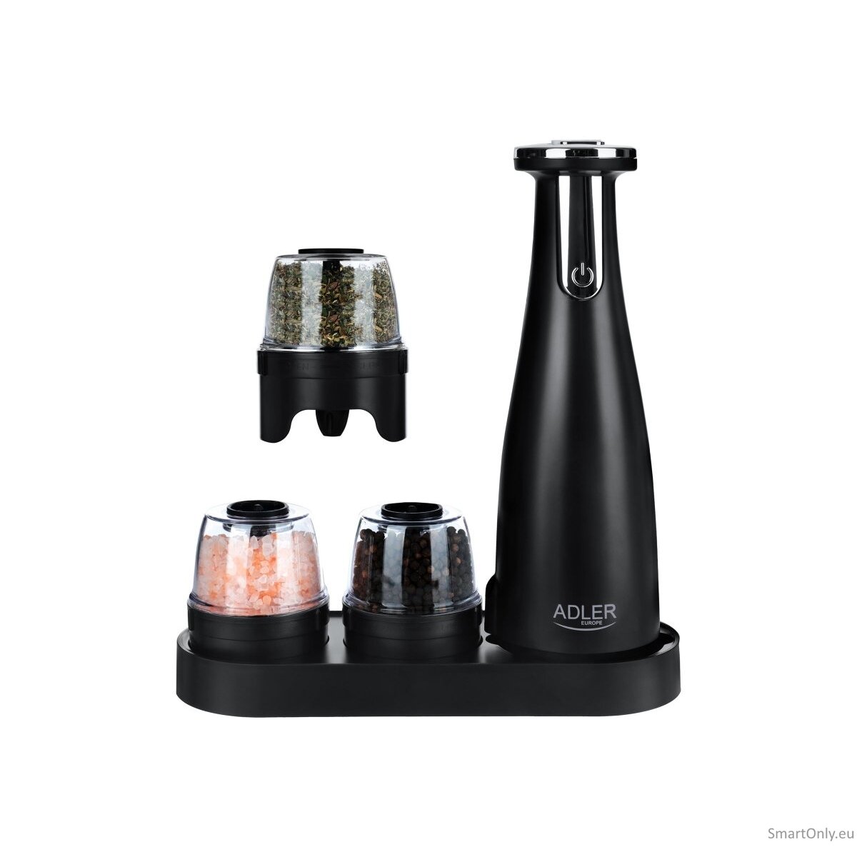 Adler | Electric Salt and pepper grinder | AD 4449b | Housing material ABS plastic | 7 W | Lithium | Matte Black 9 Adler | Electric Salt and pepper grinder | AD 4449b | Housing material ABS plastic | 7 W | Lithium | Matte Black 9