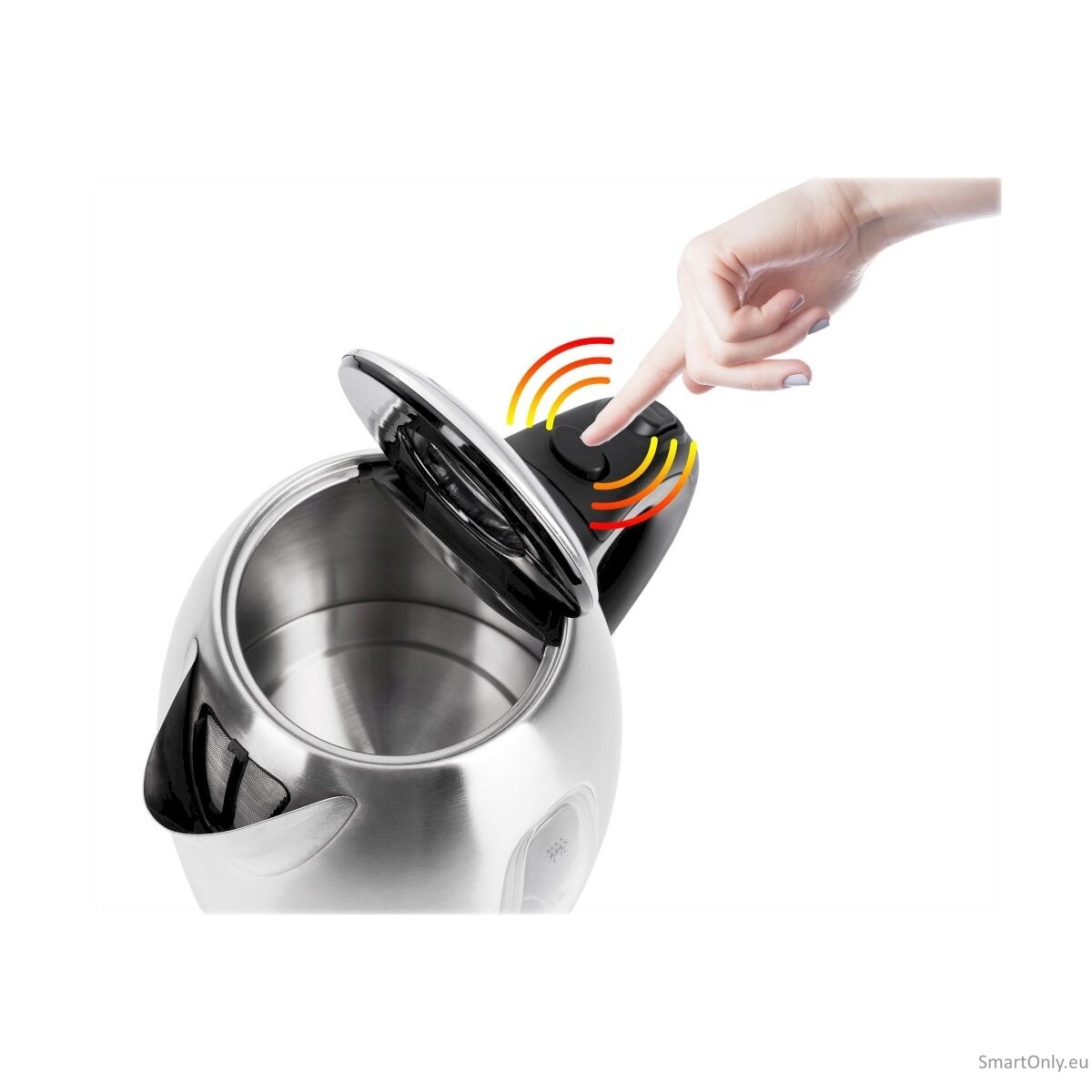 Adler Kettle AD 1223 Standard 2200 W 1.7 L Stainless steel 360° rotational base Stainless steel 17 Adler Kettle AD 1223 Standard 2200 W 1.7 L Stainless steel 360° rotational base Stainless steel 17