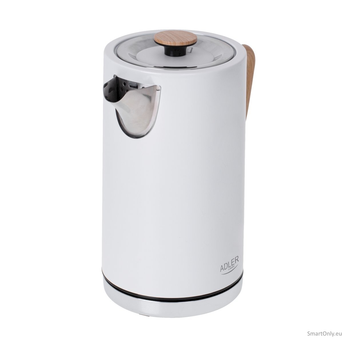 Adler | Kettle | AD 1347w | Electric | 2200 W | 1.5 L | Stainless steel | 360° rotational base | White 2