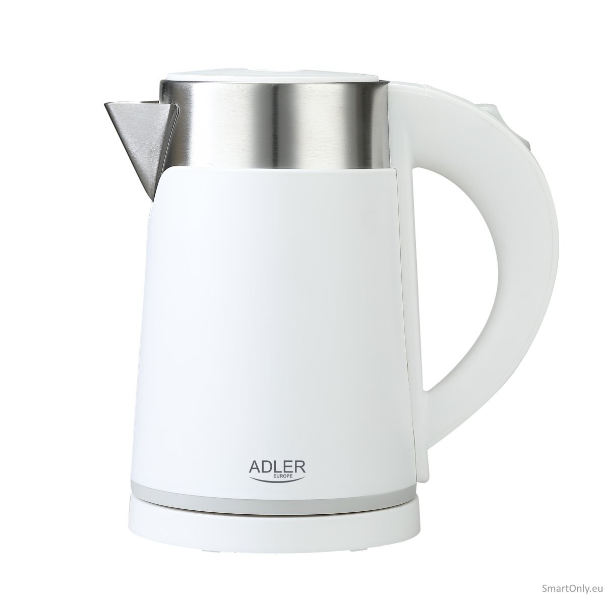 Adler | Kettle | AD 1372 | Electric | 800 W | 0.6 L | Plastic/Stainless steel | 360° rotational base | White 1 Adler | Kettle | AD 1372 | Electric | 800 W | 0.6 L | Plastic/Stainless steel | 360° rotational base | White 1