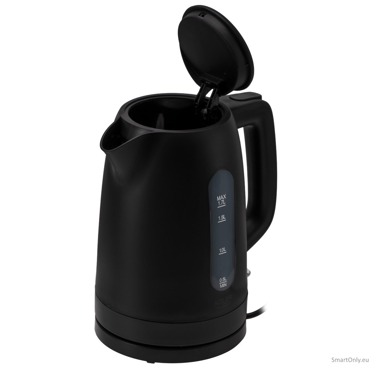 Adler Kettle | AD 1379b | Electric | 2200 W | 1.7 L | Polypropylene | 360° rotational base | Black 1 Adler Kettle | AD 1379b | Electric | 2200 W | 1.7 L | Polypropylene | 360° rotational base | Black 1
