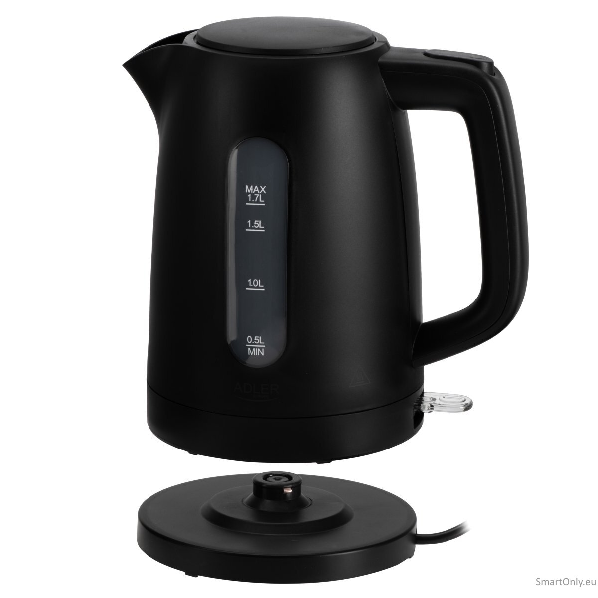 Adler Kettle | AD 1379b | Electric | 2200 W | 1.7 L | Polypropylene | 360° rotational base | Black 3 Adler Kettle | AD 1379b | Electric | 2200 W | 1.7 L | Polypropylene | 360° rotational base | Black 3