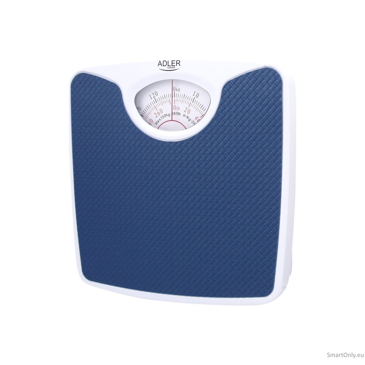 Adler | Mechanical bathroom scale | AD 8151b | Maximum weight (capacity) 130 kg | Accuracy 1000 g | Blue/White 4