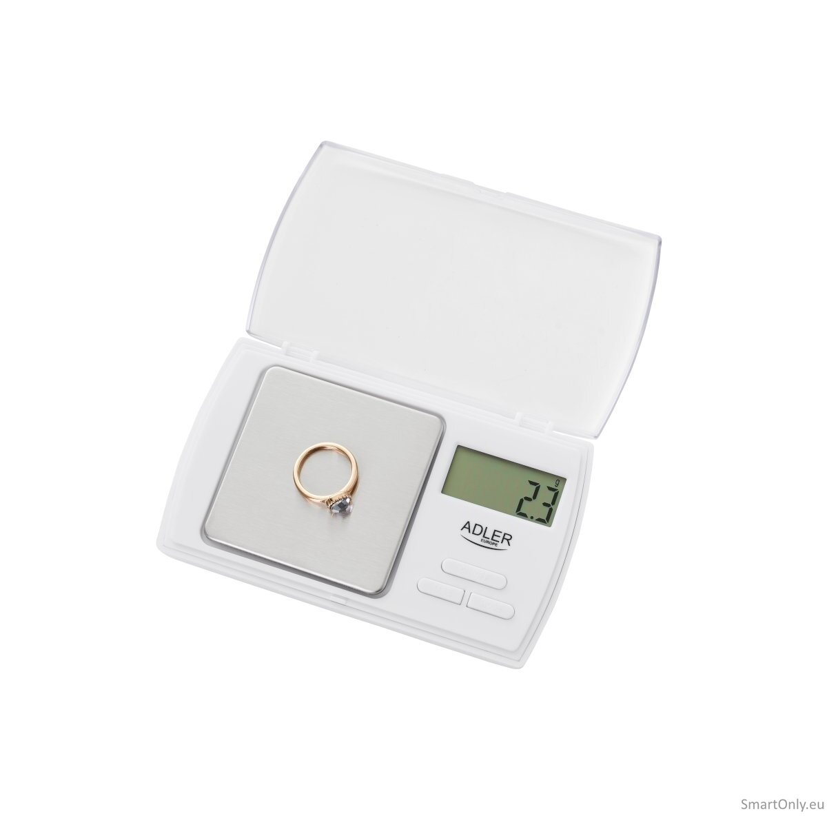 Adler Precision scale AD 3161 Maximum weight (capacity) 0.5 kg, Accuracy 0.01 g, White 2 Adler Precision scale AD 3161 Maximum weight (capacity) 0.5 kg, Accuracy 0.01 g, White 2
