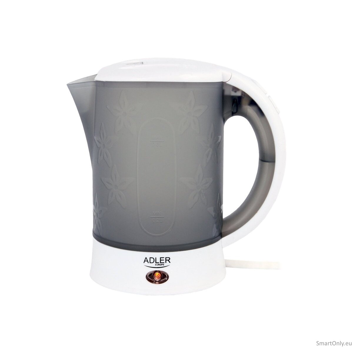Adler Travel Kettle AD 1268 Standard 600 W 0.6 L Plastic White 3 Adler Travel Kettle AD 1268 Standard 600 W 0.6 L Plastic White 3
