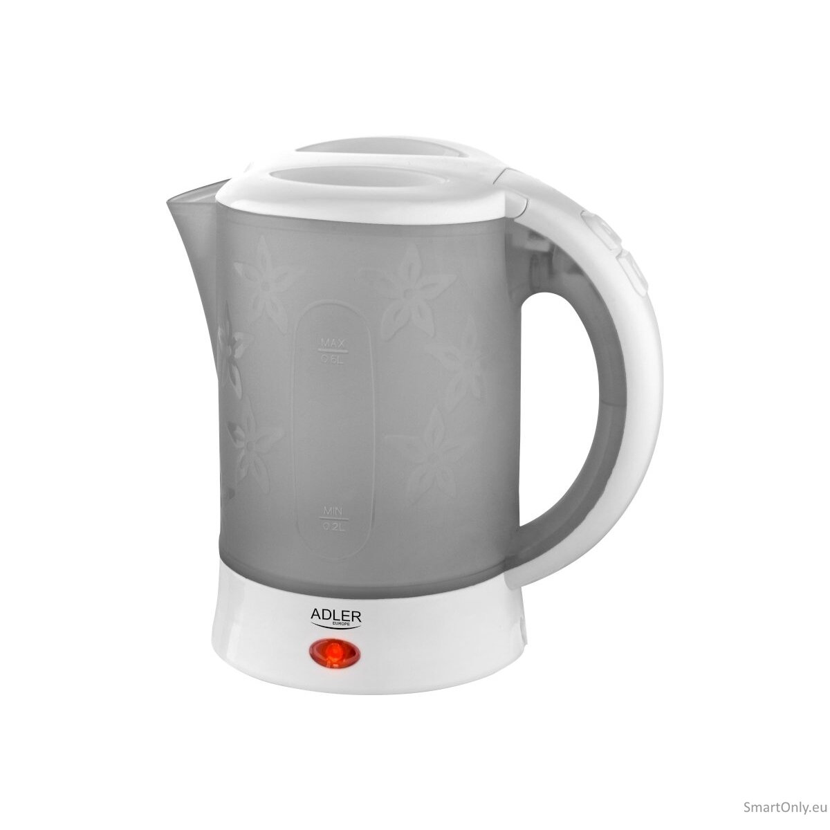 Adler Travel Kettle AD 1268 Standard 600 W 0.6 L Plastic White 4 Adler Travel Kettle AD 1268 Standard 600 W 0.6 L Plastic White 4