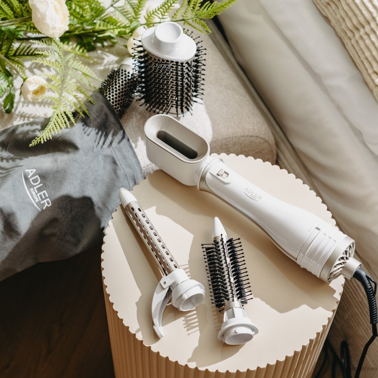 Adler 5-in-1 Curling Iron-Dryer | AD 2027 | Number of heating levels 2 | 1200 W | White/Champagne 11