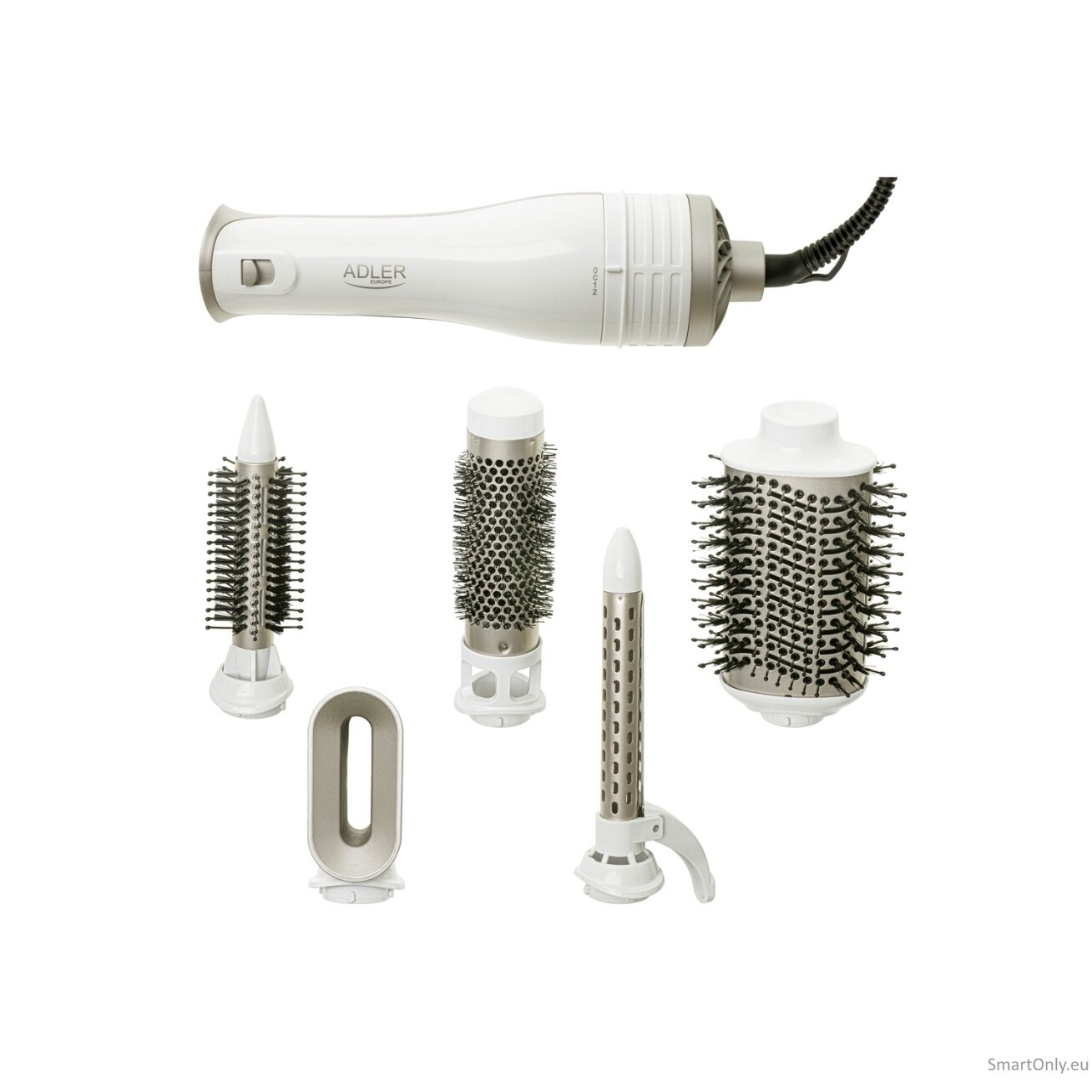 Adler 5-in-1 Curling Iron-Dryer | AD 2027 | Number of heating levels 2 | 1200 W | White/Champagne 14