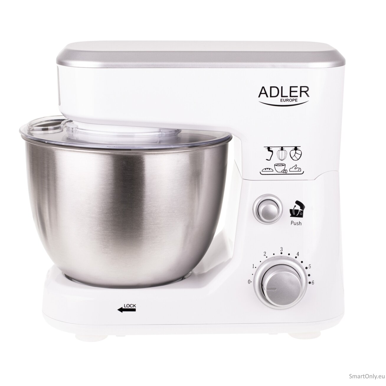 Adler | AD 4216 | 1000 W | Number of speeds 6 | Bowl capacity 4 L | White 2