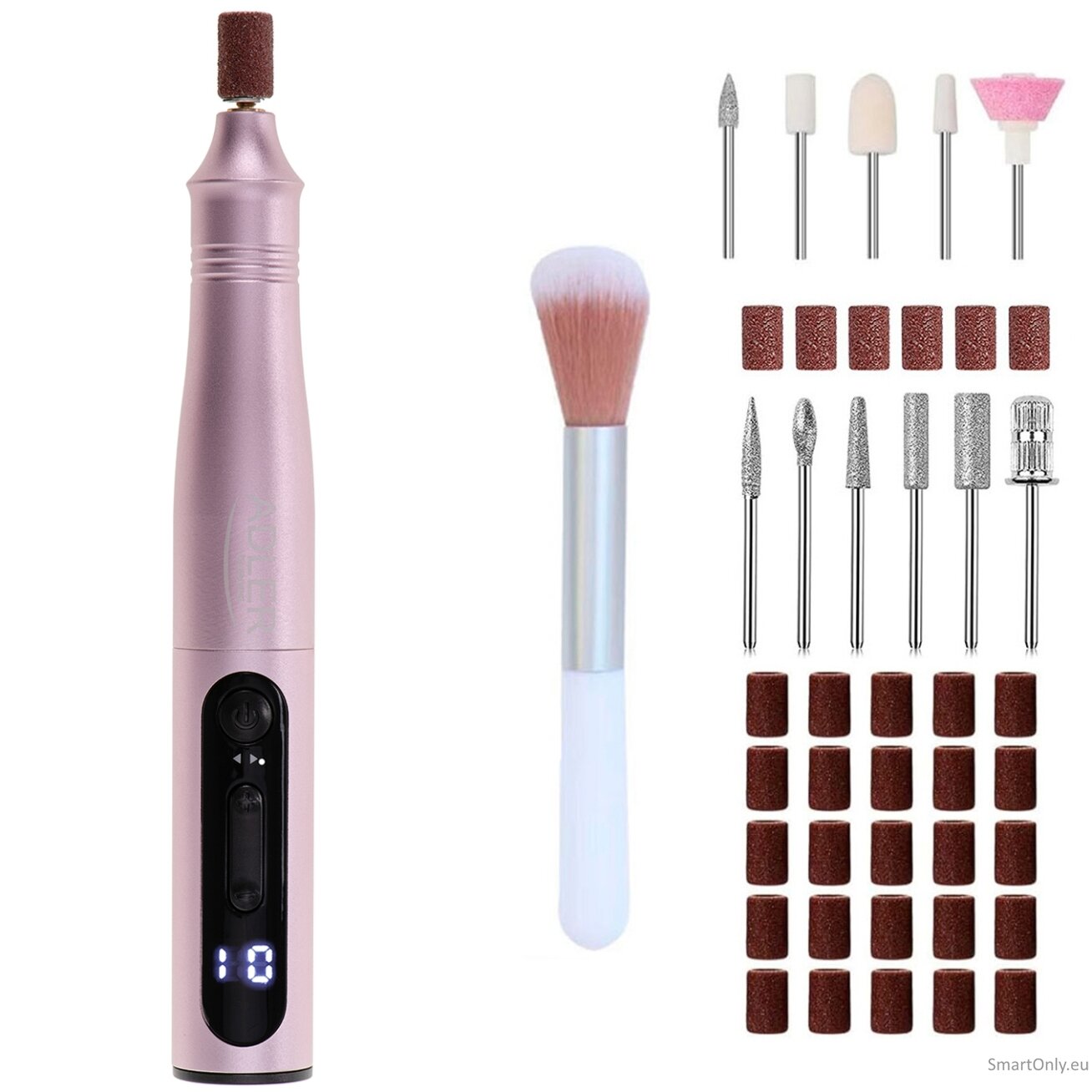 Adler | Electric Nail Drill Set | AD 2181 | Number of power levels 5 | Pink Adler | Electric Nail Drill Set | AD 2181 | Number of power levels 5 | Pink