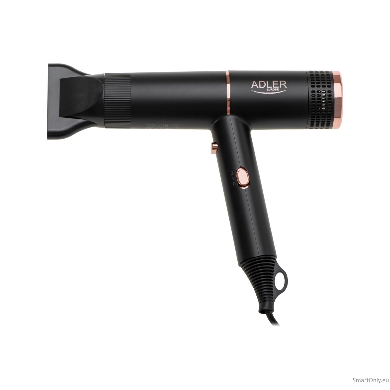 Adler Hair Dryer | AD 2278 | 1400 W | Number of temperature settings 2 | Ionic function | Black 2