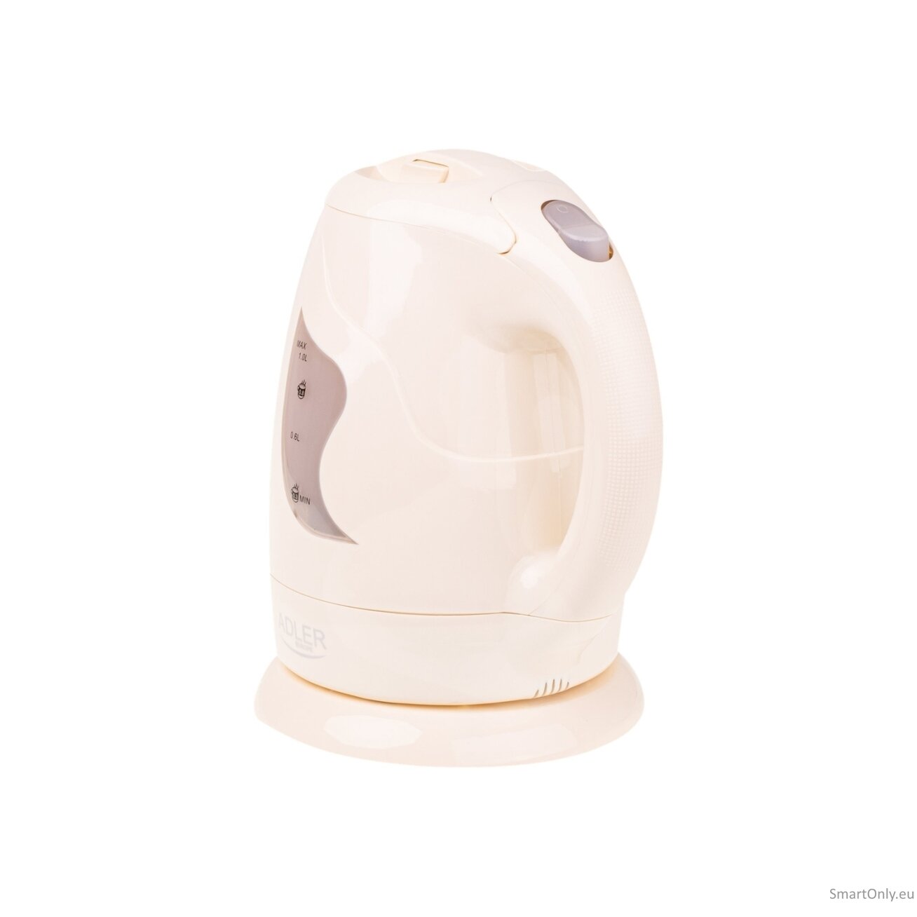 Adler | Kettle | AD 08 b | Standard | 850 W | 1 L | Plastic | 360° rotational base | Beige 4 Adler | Kettle | AD 08 b | Standard | 850 W | 1 L | Plastic | 360° rotational base | Beige 4