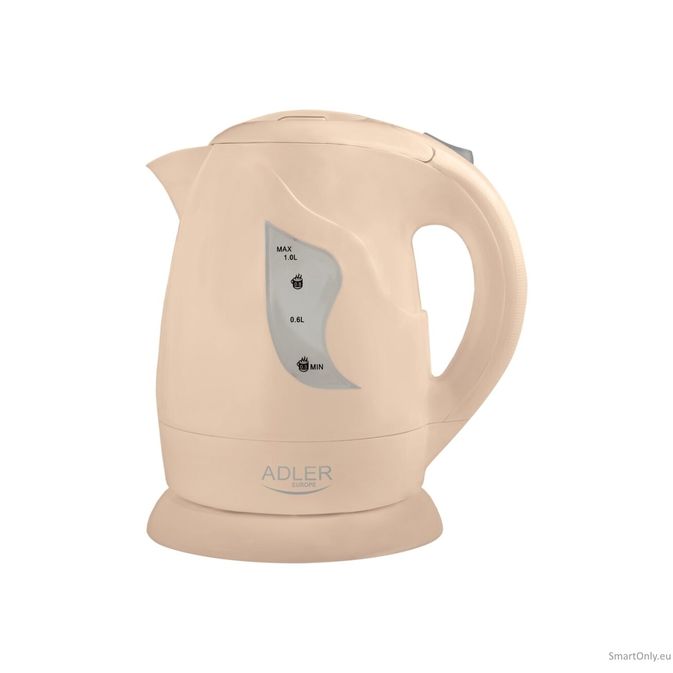Adler | Kettle | AD 08 b | Standard | 850 W | 1 L | Plastic | 360° rotational base | Beige 5 Adler | Kettle | AD 08 b | Standard | 850 W | 1 L | Plastic | 360° rotational base | Beige 5
