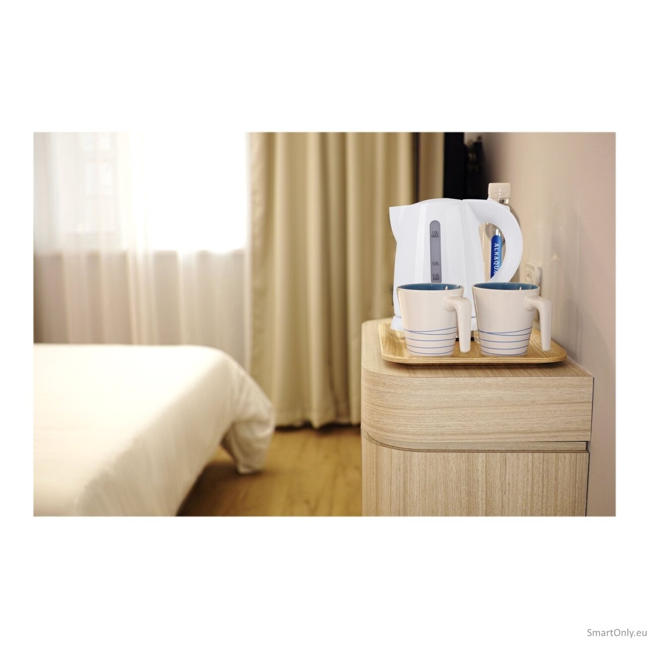 Adler | Kettle | AD 1272 | Electric | 1600 W | 1 L | Stainless steel/Polypropylene | 360° rotational base | White 11