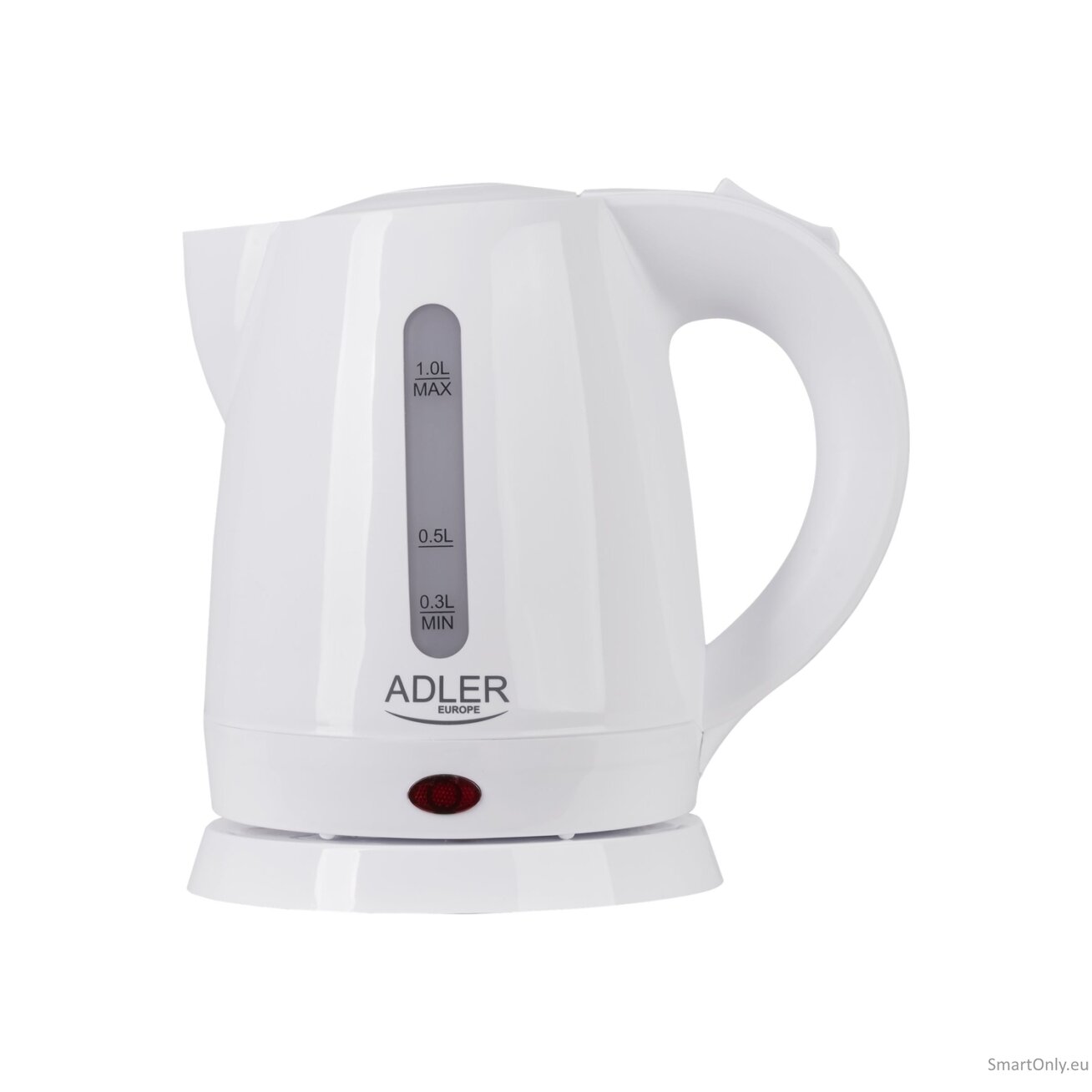 Adler | Kettle | AD 1272 | Electric | 1600 W | 1 L | Stainless steel/Polypropylene | 360° rotational base | White 4