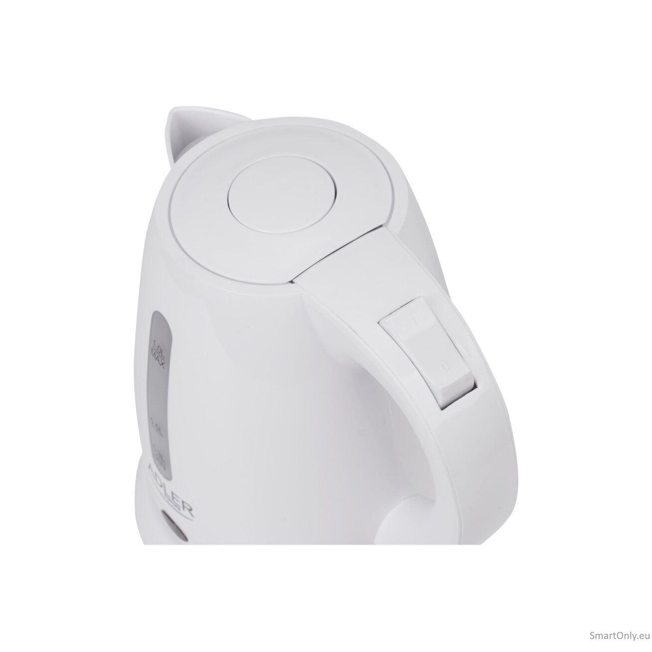 Adler | Kettle | AD 1272 | Electric | 1600 W | 1 L | Stainless steel/Polypropylene | 360° rotational base | White 7